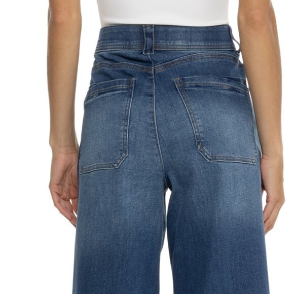 NEW Democracy AbTechnology Slash Pocket Jeans - High Rise, Wide Leg 1125 3s7 - Picture 5 of 5